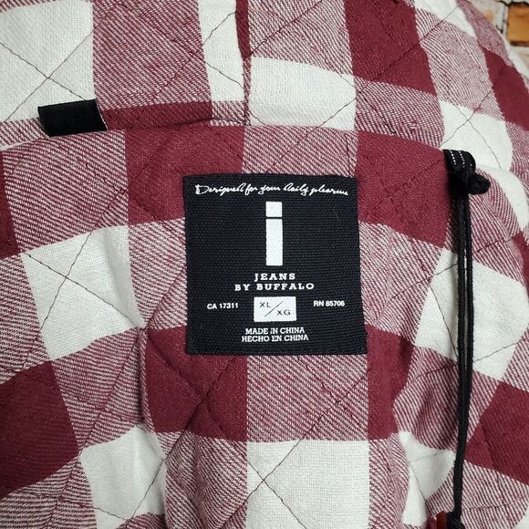 Jeans by Buffalo Hooded Toggle Button Fair Isle Sweater Jacket - Picture 9 of 12